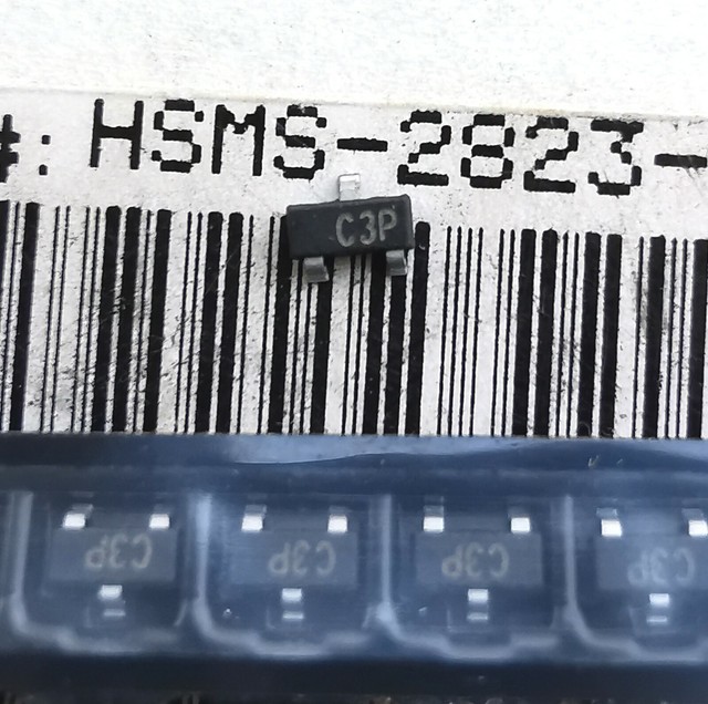 RF Schottky Diode Agilent HSMS2823 (x10) Detector/Mixer Avago/HP Dual