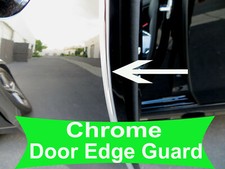 Fit 2005-2019 Chevy Chrome Door Edge Guard Protector Trim 4pcs Kit