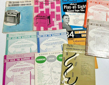 1950s Hammond Organ Lot 11 Solo Jazz Sheet Music Eddie Layton Signed Autograph