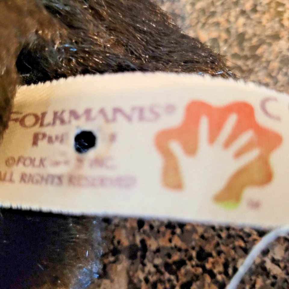 Folkmanis Brown Bat Hand Puppet Plush Brown 25" Wing Span Realistic- VGC - Image 4 of 4