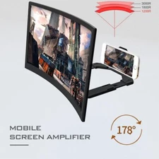 14" Screen Magnifier for Cell Phone, 3D HD Curved Phone Magnifying Screen 7pcs