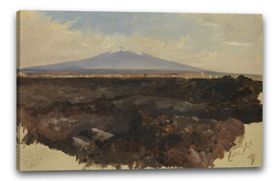 Kunstdruck Edward Lear - Catania und der Ätna