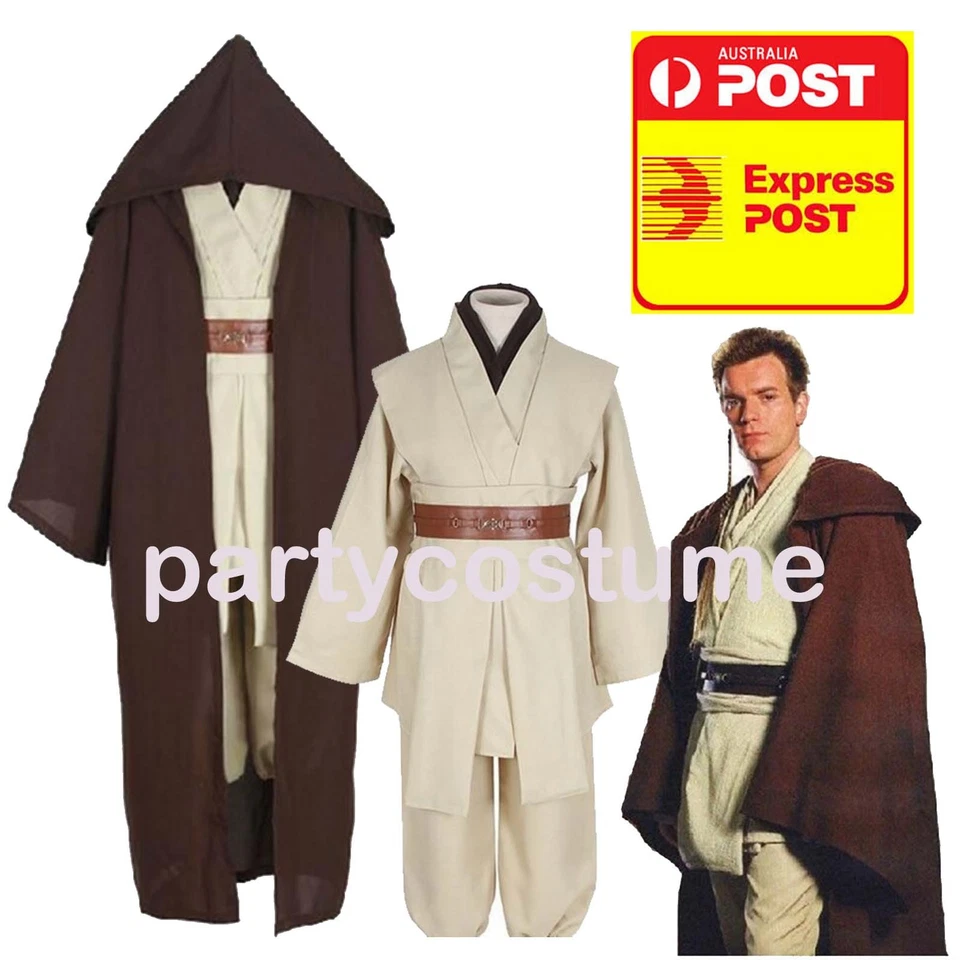 Traje Disfraz Disfraz Star Wars Jedi Sith Anakin Skywalker Obi Kenobi Wan AU POST Foto 3 de 4