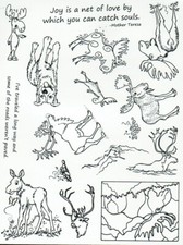 Unmounted Rubber Stamp Plate, Unmounted/Uncut Pink Rubber Stamps