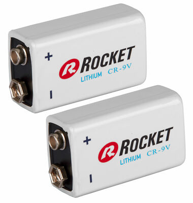 2x Batterie Lithium 9V Block E-Block CR-V9 /CRV9 1200mAh ideal für Rauchmelder