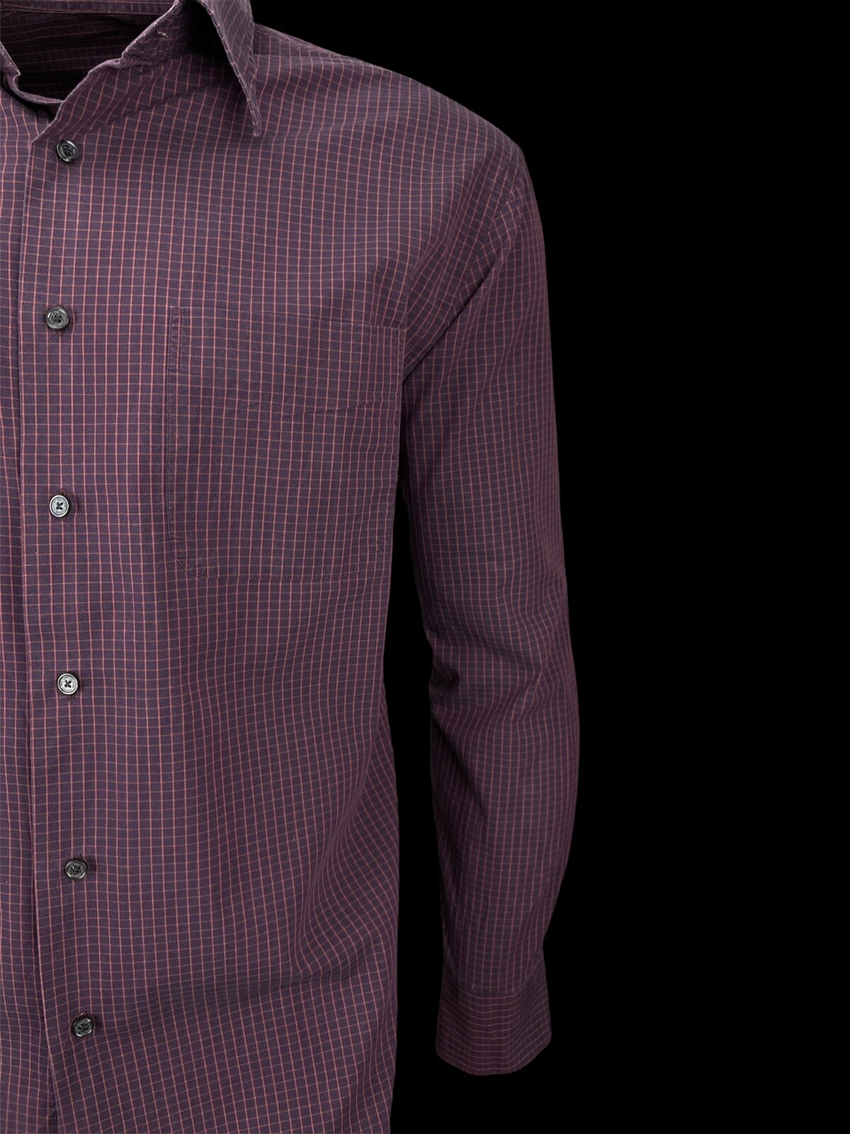 Camicia uomo lusso Yves Saint Laurent vino rosso taglia L