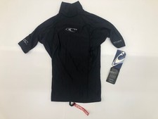 NEW ONEILL BLACK SURFING SUP BODYBOARD SWIMMING SURF RASH GUARD SMALL