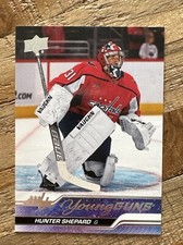2023-24 Upper Deck #491 Hunter Shepard Series 2 Young Guns Hockey Trading Card