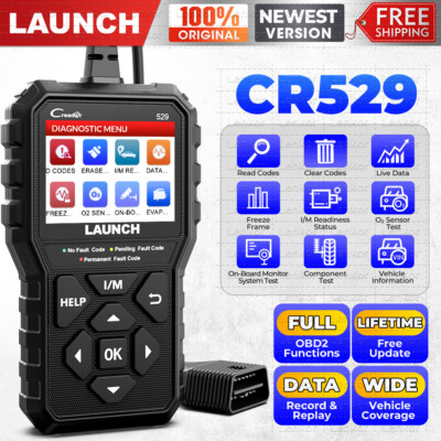 2025 Launch CR529 KFZ OBD2 Diagnosegerät Auto Scanner für VW Audi Mercedes BMW