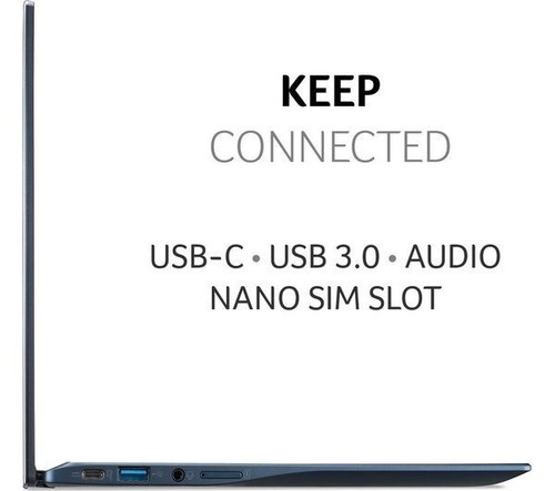 Acer Chromebook Spin 513 13.3" 128GB SSD Tablet laptop Blue (Unlocked) - Grade B - Picture 6 of 6