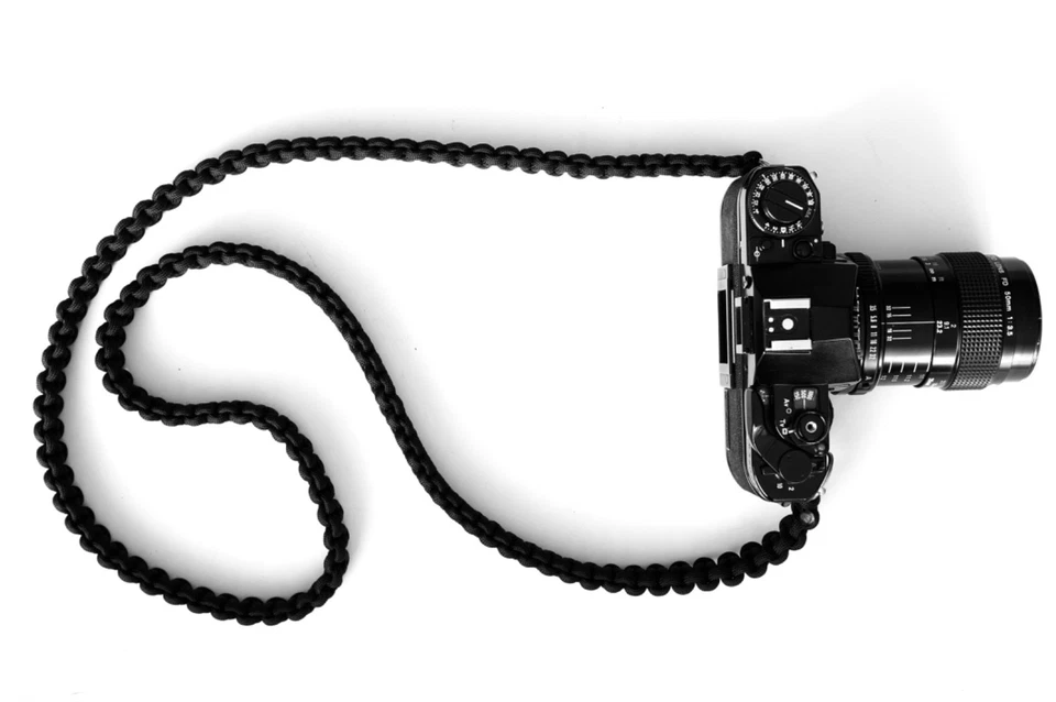 NEW PARACORD BLACK CAMERA 36" NECK STRAP DSLR MIRRORLESS CANON NIKON SONY LEICA - Image 3 of 4