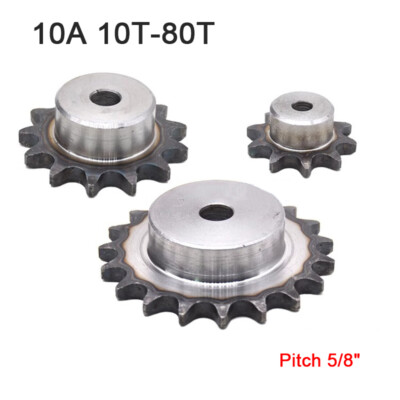 10A Single Row Sprocket With Step 10T-80T Cam sprocket Chain Sprocket Pitch 5/8''