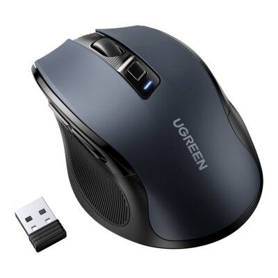 Ugreen Maus Kabellos Funk Optische USB-Funkmaus 2,4 GHz 4000 DPI, PC-Laptop