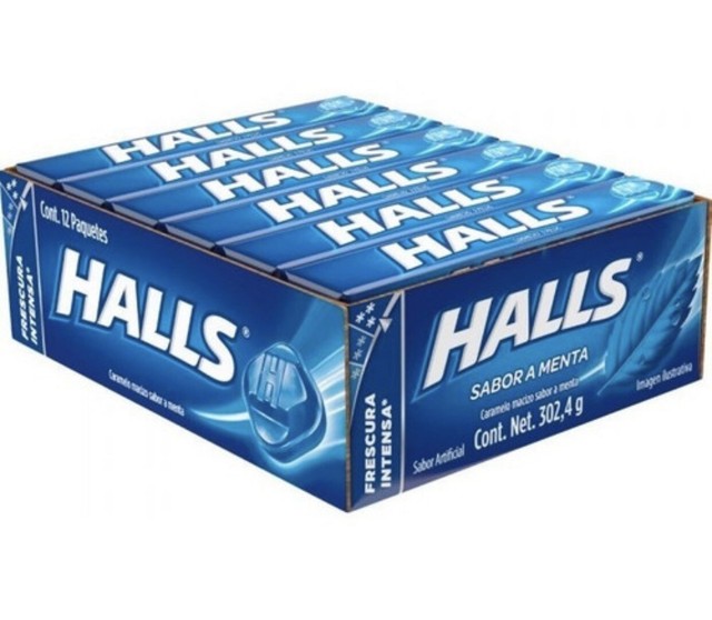 HALLS Cough Drops Mint 12 Pack, 9 Piece Roll eBay