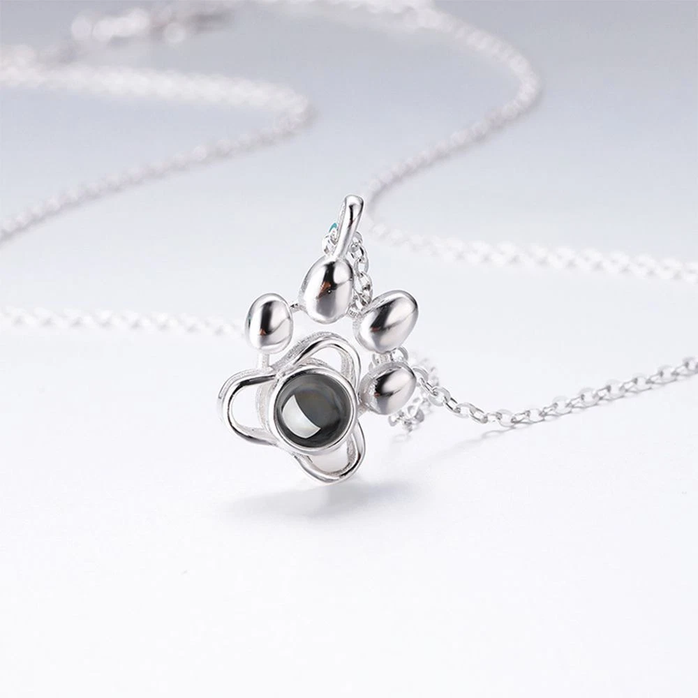 Paw sale projection necklace