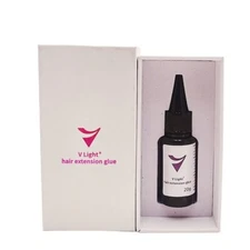 V-light Hair Extensions Glue, UV light, bonding agent - Black or Transparent