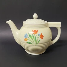 Vintage Drip-O-Lator Tulip Ceramic Coffee Tea Pot Enterprise of Aluminum Co