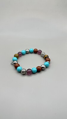 Vintage Graziano Mixed Metals and Stone Bracelet
