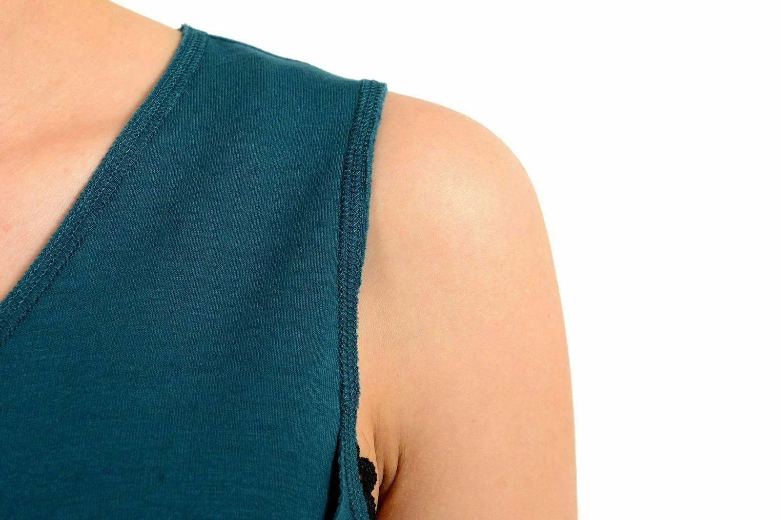 Abito tubino donna senza maniche verde lana Maison Margiela 1 US S IT 40