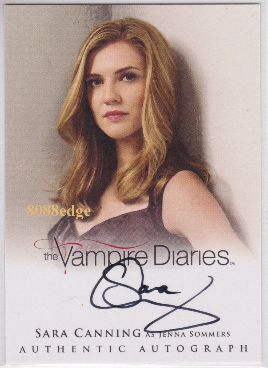 2012 VAMPIRE DIARIES AUTO: SARA CANNING #A11 AUTOGRAPH 