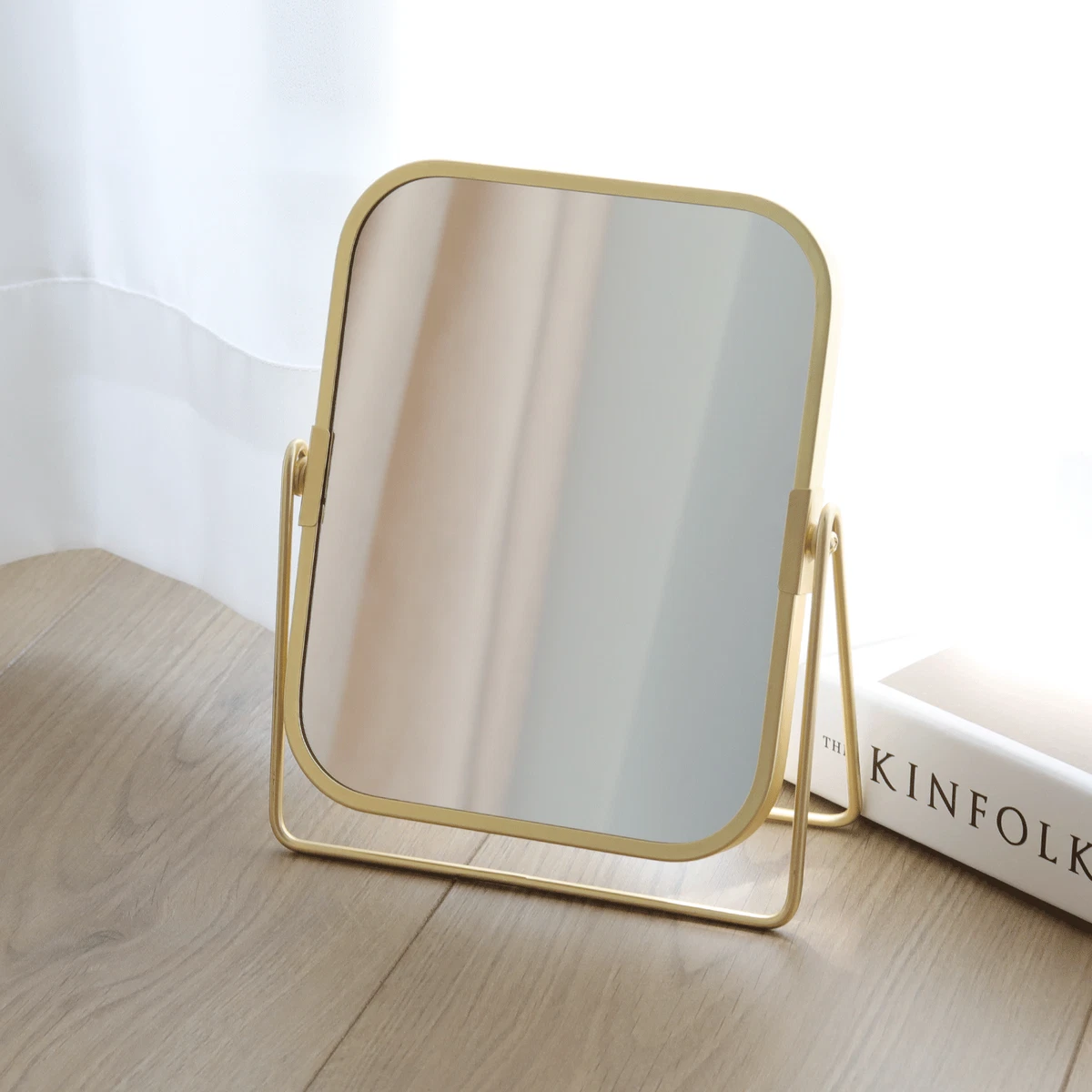 Desk mirror clearance gold