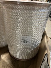 5/8" x 600' 3-Strand Twisted White Nylon Rope #11250