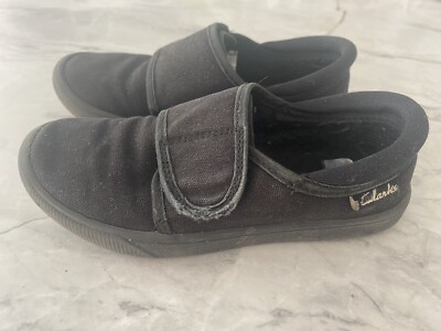 Clarks Shoes Black Leather Plimsolls Womens Uk Clarks “Hopper Run