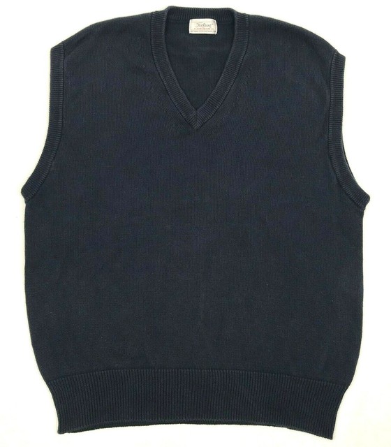 Titleist By Corbin Navy Pullover Golf Vest Combed Cotton, Men's Size XL