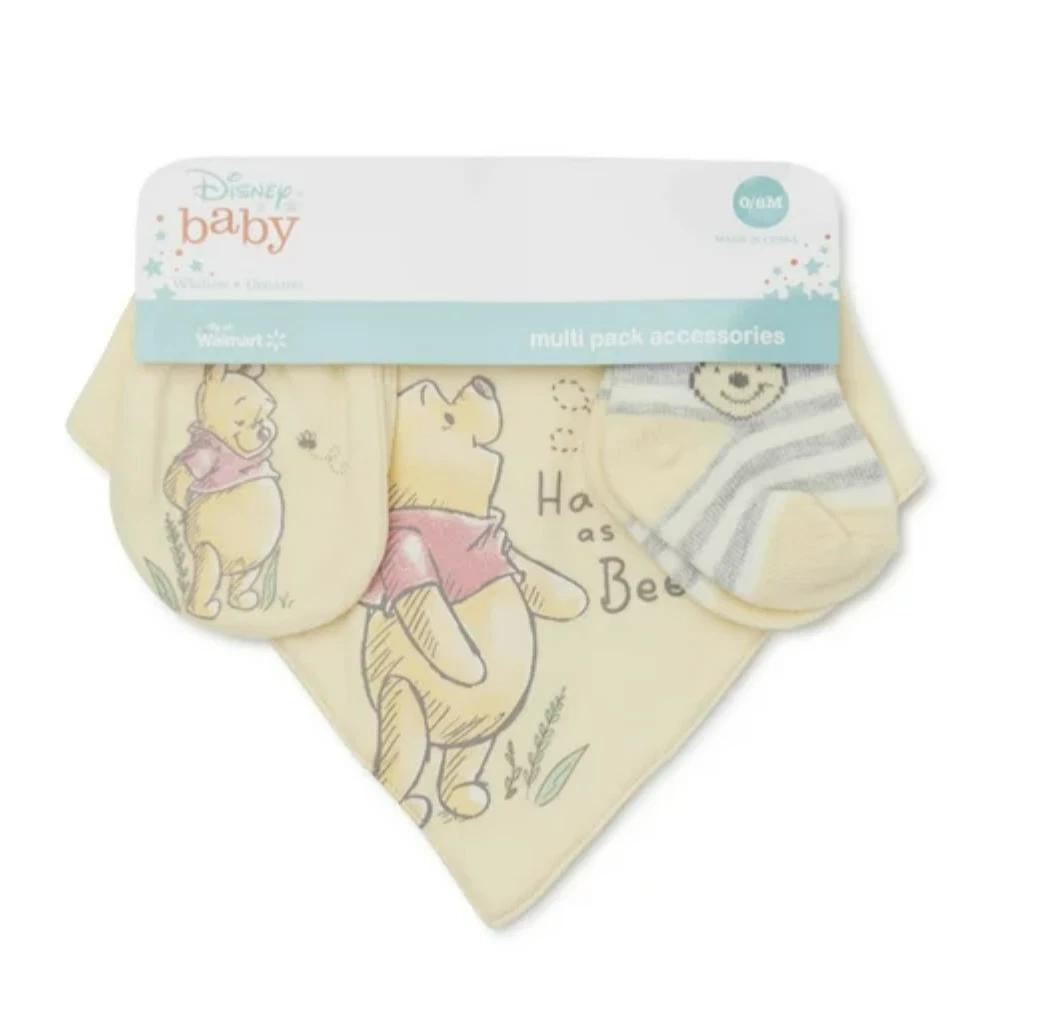 Disney Baby Wishes + Dreams Layette Winnie the Pooh Shower Gift Set, 5Pc, 6-12M