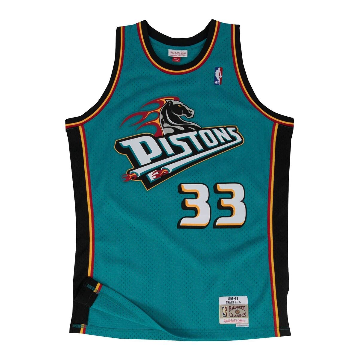 GRANT HILL! GAME WORN JERSEY❗️ 1999-00 Grant Hill Detroit Pistons Game Worn Jersey (RGU