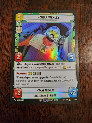 Snap Wexley 596 Foil Jump To Lightspeed JTL Star Wars Unlimited SWU