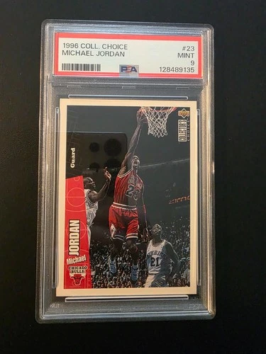 1996 COLLECTORS CHOICE 23 MICHAEL JORDAN PSA 9 CARD