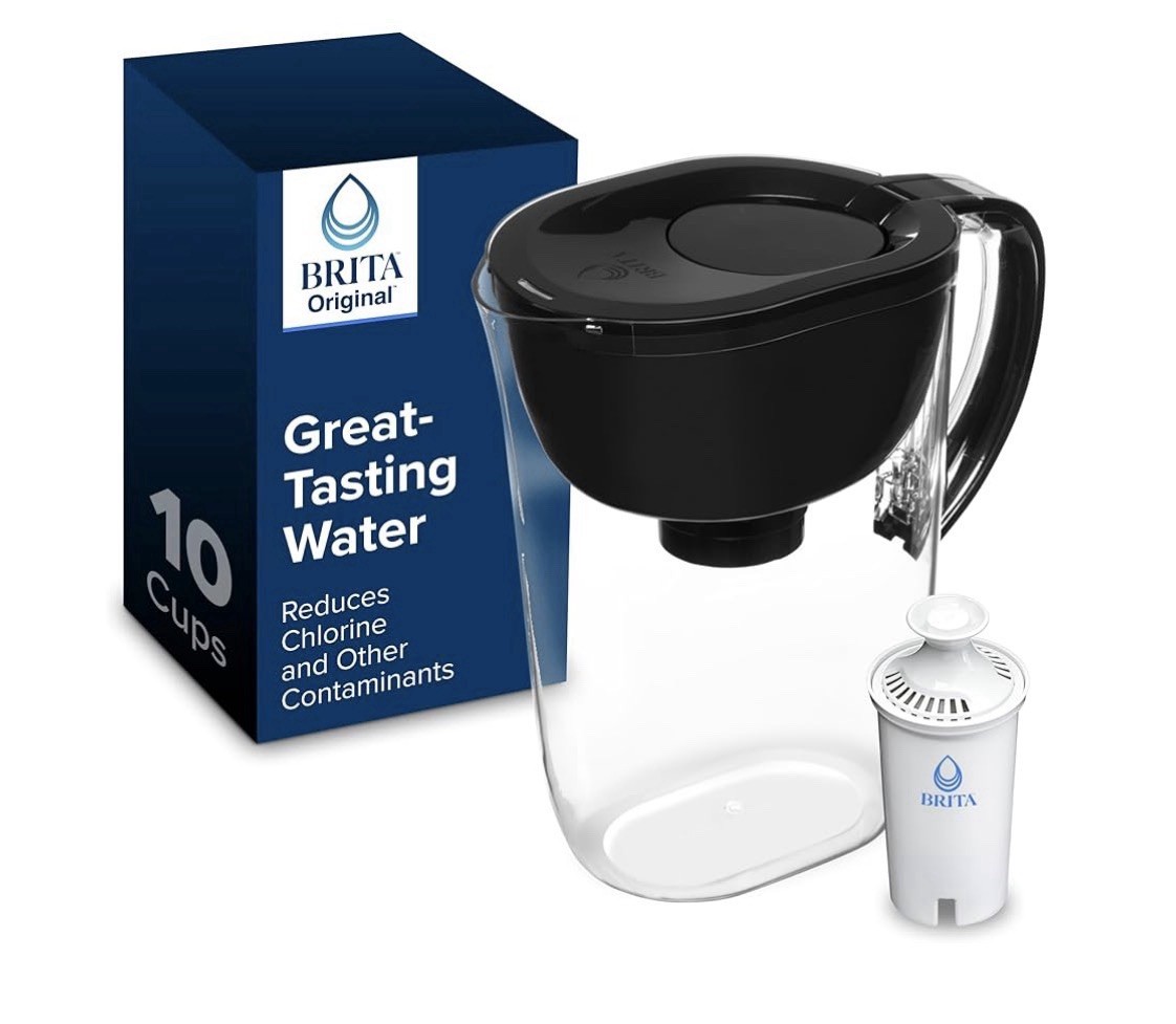 Brita Large Water Filter Pitcher, 1 Standard Filter, 10 Cup 