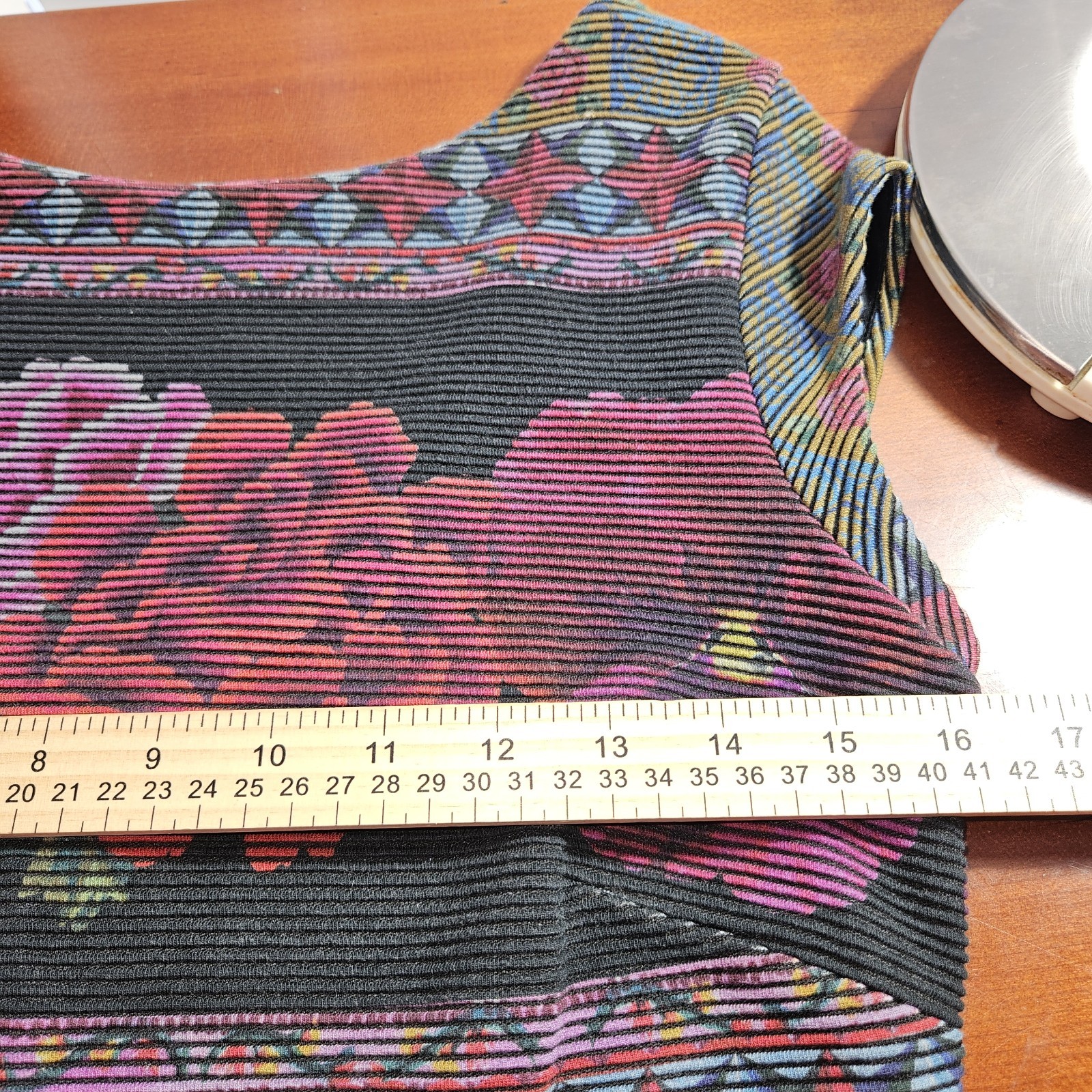 DESIGUAL Medium Florial Patchwork Ribbed Knit Bod… - image 10