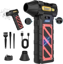 Electric Air Duster-Compressed Air Duster,60mph Wind Stepless Speed Canned Ai...