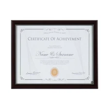 DesignOvation 8.5x11 Mahogany Document Certificate Picture Frame