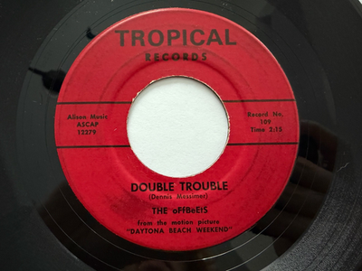 #ad #ad FL Garage 45 The Offbeets quot;Double Troublequot; quot;She Liedquot; Tropical Rite Press HEAR $100.00