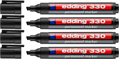 4x Edding 330 Permanentmarker schwarz