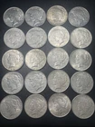 Peace Silver Dollar Roll of 20 Coins Mostly AU Mixed Dates And Mints