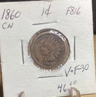 Idian Head Penny 1860
