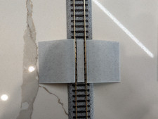 N Scale Railroad Crossing for Bachmann EZ Track Tack 3D printed 1.5" Concrete