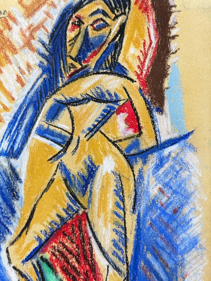 Pablo Picasso (Hecho a Mano) Papel Mixto Dibujo Firmado y Estampado Foto 3 de 4