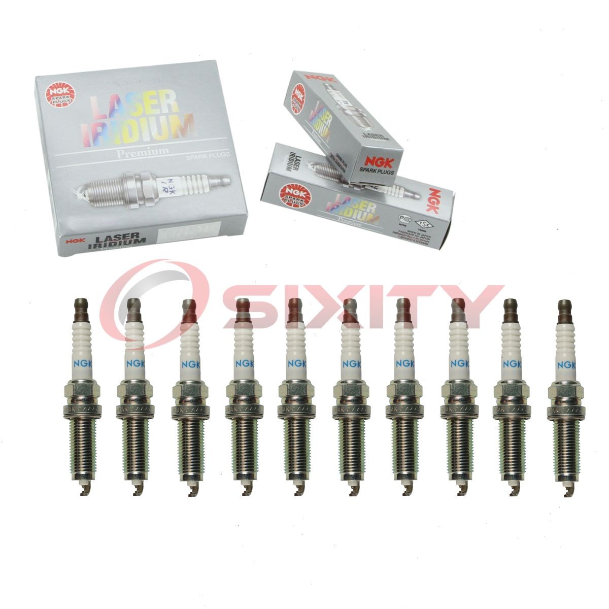 10 pc NGK 90137 DILZKAR7C11S Laser Iridium Spark Plugs for IXEH22TT 4712 bd