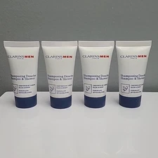 Clarins MEN Paris Shampoo & Shower 30mL/1.06 oz.Travel size - 4 Pack Sealed