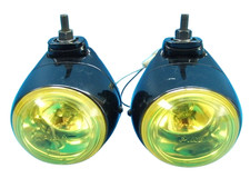 Piaa 910 120mm Round Projector Spot Fog Lamp Light H3 Bulb Hanging Yellow Lens
