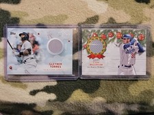 Lot Of 2 Topps Holiday Jersey Relics Yankees Dodgers