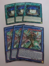 Yu Gi Oh Karten 3x Tobender Sturmdrache - Beaufort IX + 3x Hauch des Lobes