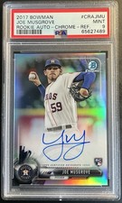 2017 Bowman Chrome Refractor Auto /499 Joe Musgrove #CRA-JMU PSA 9 Rookie