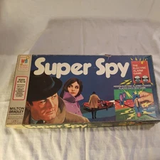 Vintage 1971 Super Spy The Electric Alarm Board Game Milton Bradley RARE (used)