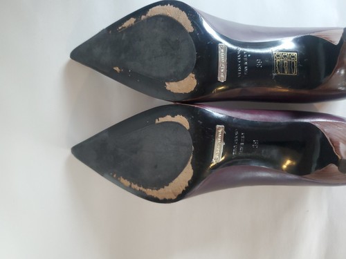 Dolce Gabbana Brown Sz 39 Vintage Chocolate Tobacco Laces Stitched Y2K - Picture 9 of 11